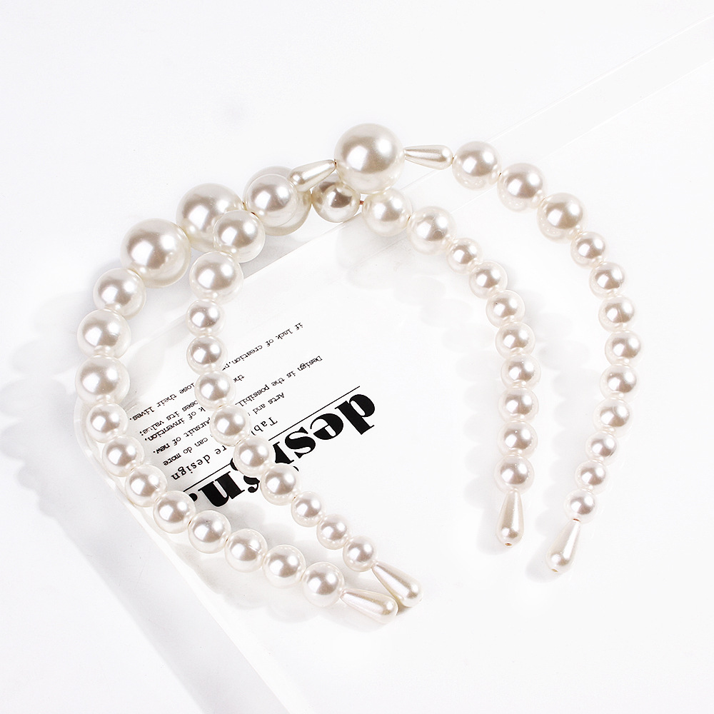 New Fashion Big Pearl Wild Headband Wholesale display picture 7