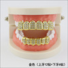 18K gold -plated 6 tooth 6 tooth 6 drilling 6 drilling hip -hop braces Halloween vampire dioxide suits Grillz