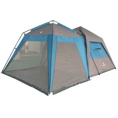 [Customized] Green Family Outdoor Two-Room Camping and Mountaineering Outdoor Tent to Avoid Sunburn, Warm and Windproof for Many People