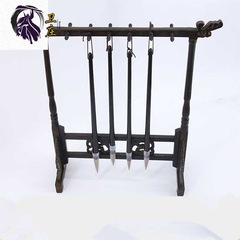 Wèizhuāng Wholesale Chicken Wing Wood Pen Holder with Dragon Head Pen Rack, 6 Pieces 12 Pins, Calligraphy Supplies Stationery Four Treasures Pen Holder