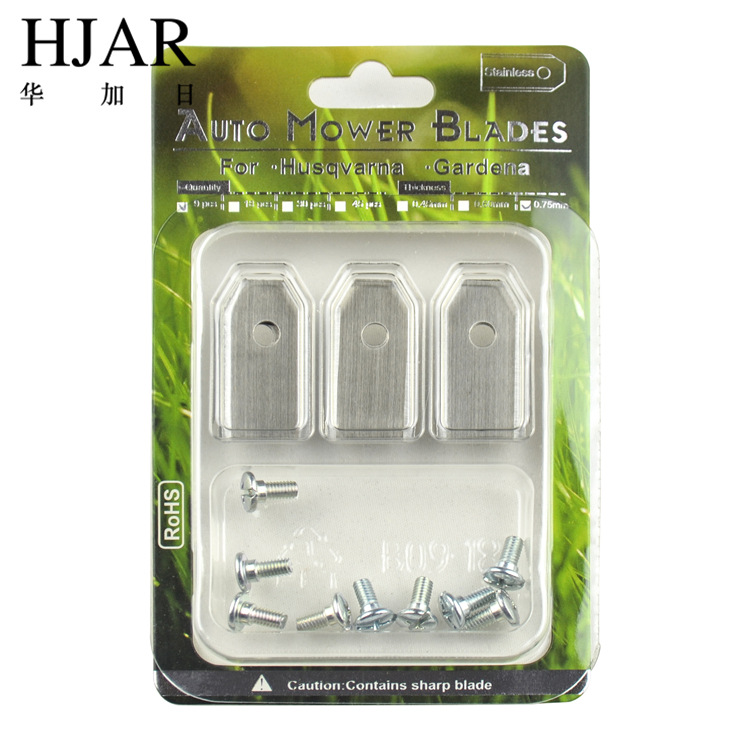 Cuchilla de acero inoxidable cuchilla cortadora de maquinaria de jardín cuchilla cortadora de cuchilla inteligente
