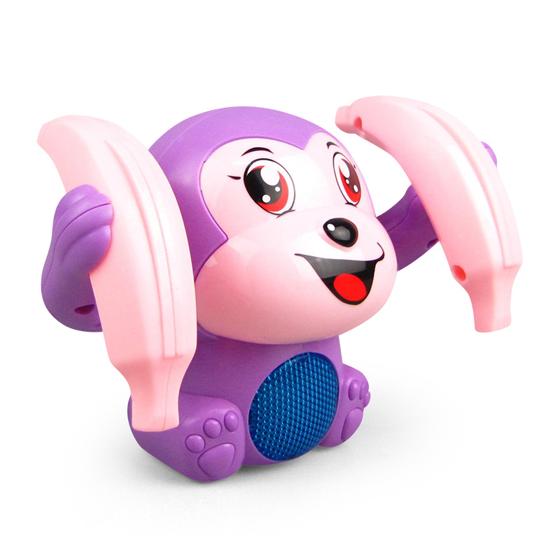 Tiktok mismo eléctrico Tumbling mono luz música control de voz inducción niños Venta caliente al por mayor juguetes