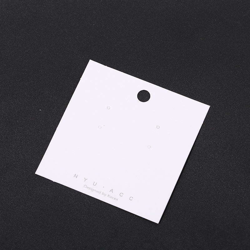 pvc纸卡小饰品卡片定做耳钉项链耳环定制吊牌包装卡纸耳饰品批发