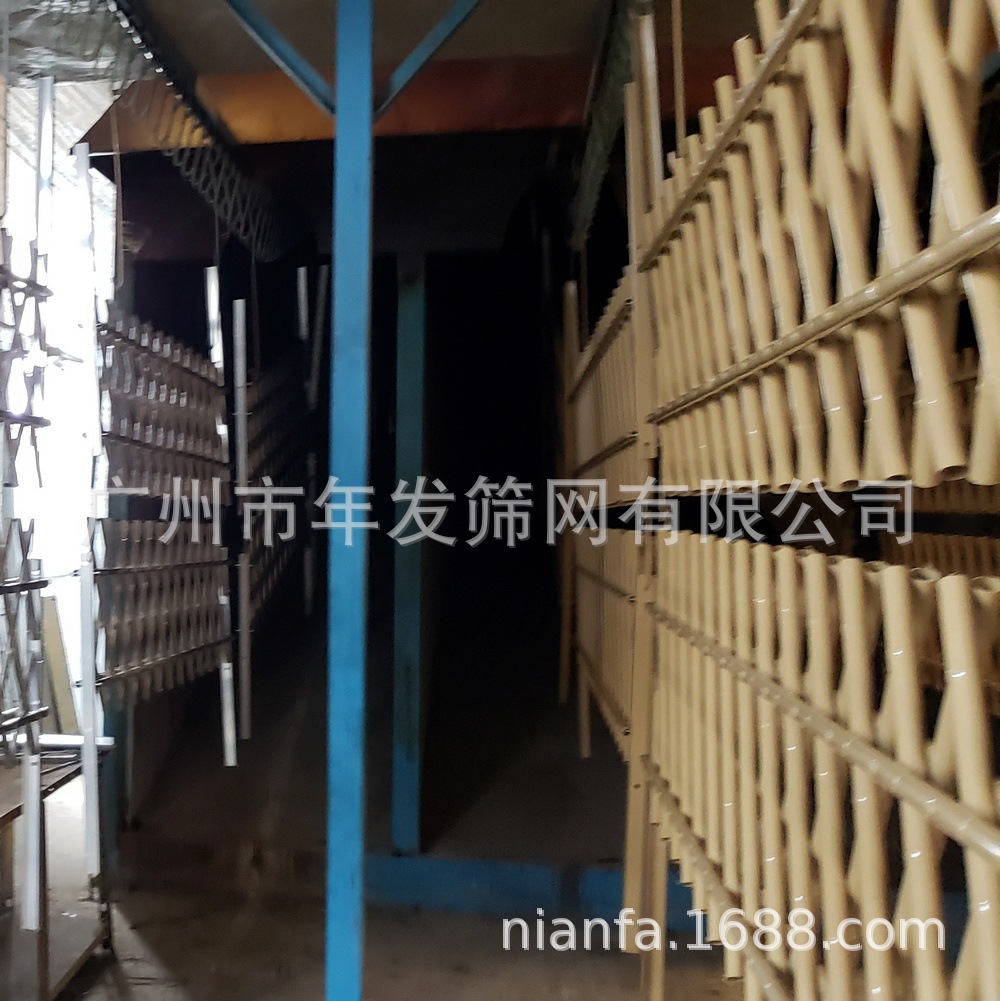 广州年发厂家供应竹节仿真护栏 菱形孔交错式仿竹护栏 不锈钢护栏