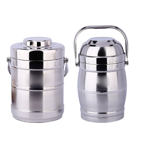 Wholesale stainless steel insulation barrels, double-layer vacuum straight barrels, drum vacuum barrels, large capacity pots
