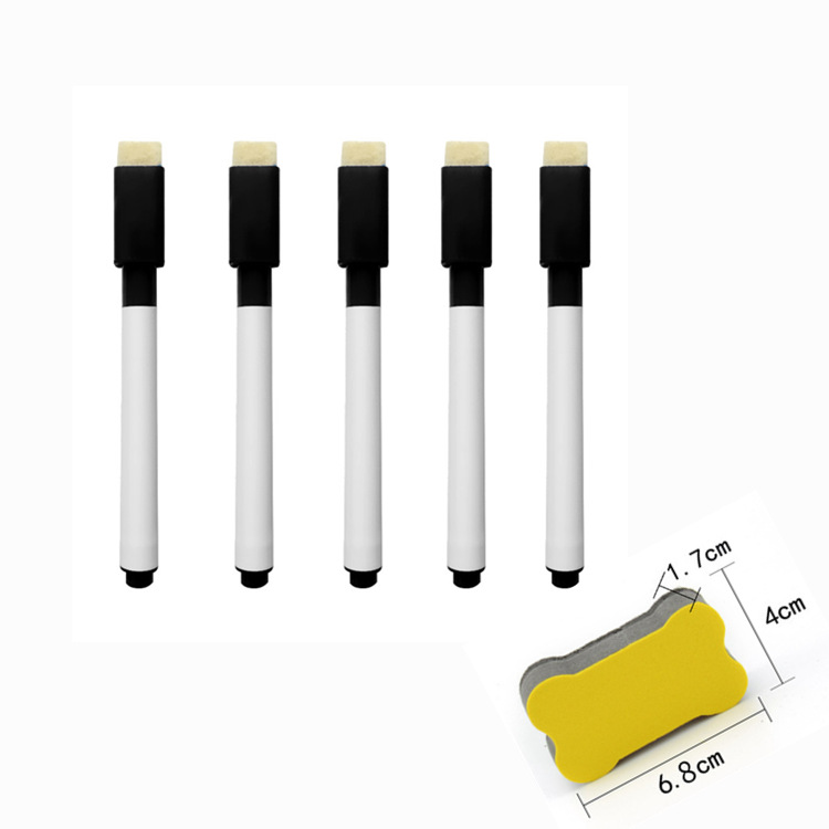 5 Bolígrafos + 1 borrador