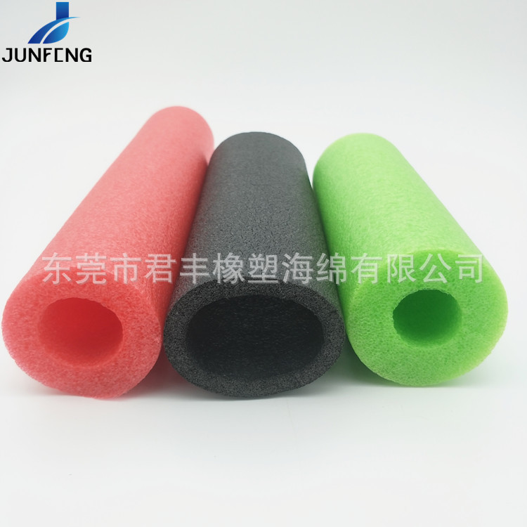 生产高密珍珠棉空心管 彩色加厚T8灯管发泡海绵管