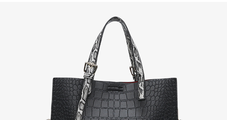 Fashion Crocodile Pattern Fashion Bag Korean All-match Cross-body Single Portable Large Bag Wholesale display picture 11