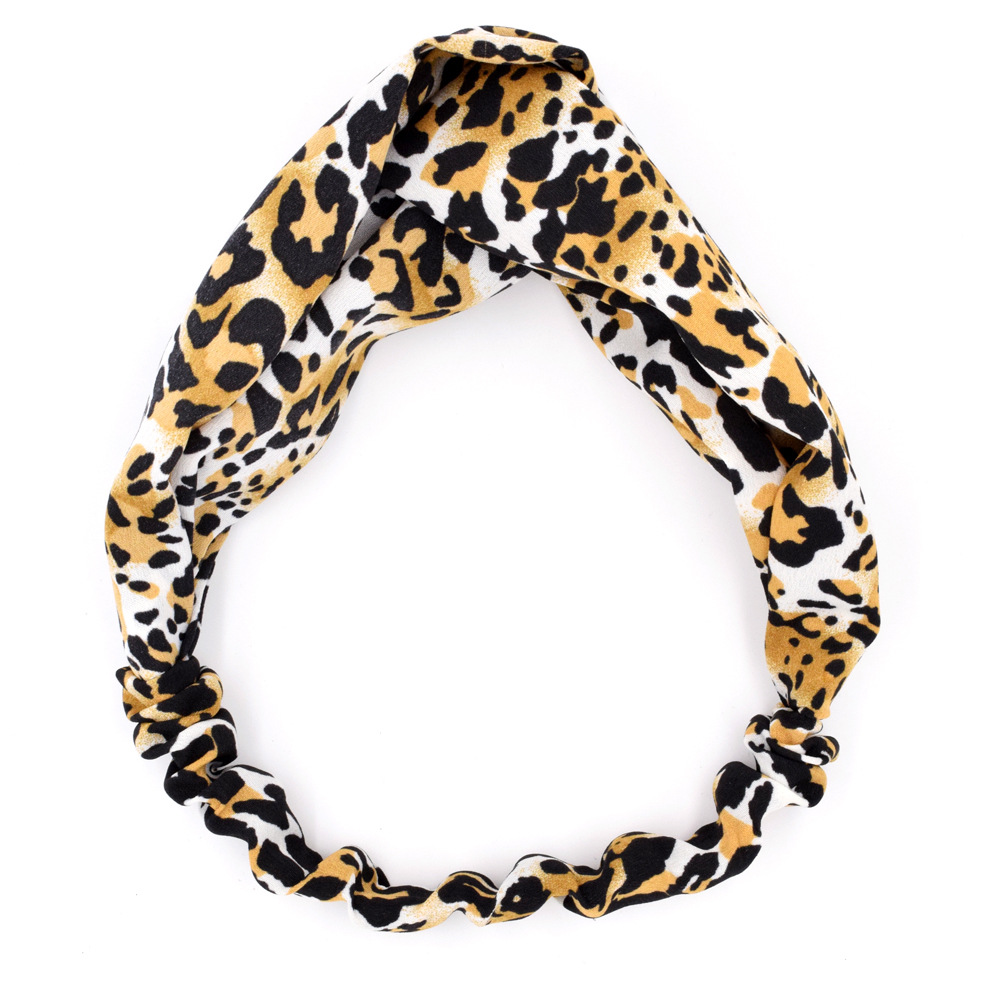 Mode Baumwolle Leopardenmuster Sport Yoga Stirnband Großhandel display picture 9