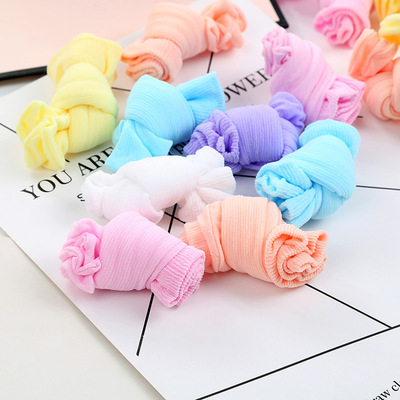 兒童糖果襪遊樂場男女寶寶 夏季薄款透明絲襪