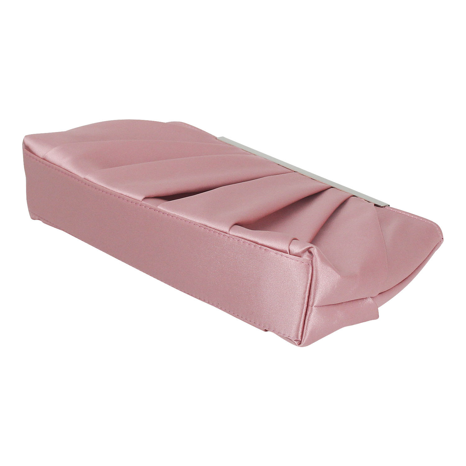 Magnetic Buckle Closure Type Dark Blue Black Pink Silk Solid Color Square Evening Bags