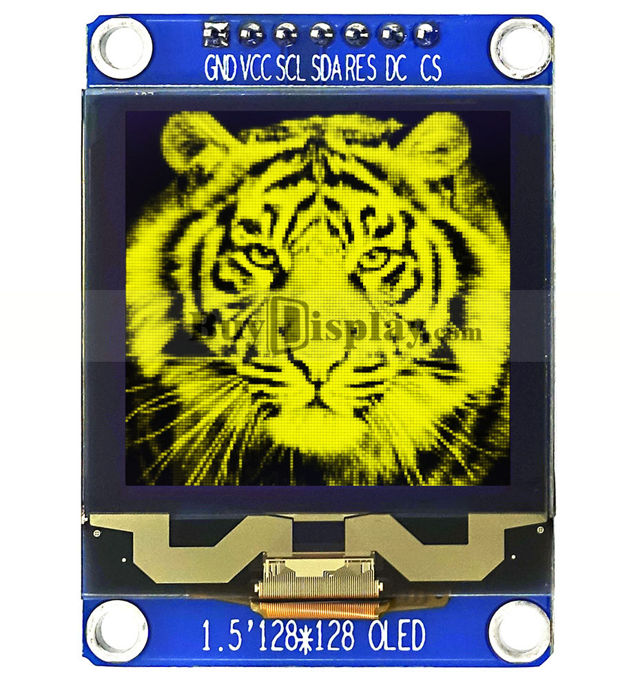 128x128 Grayscale OLED Module