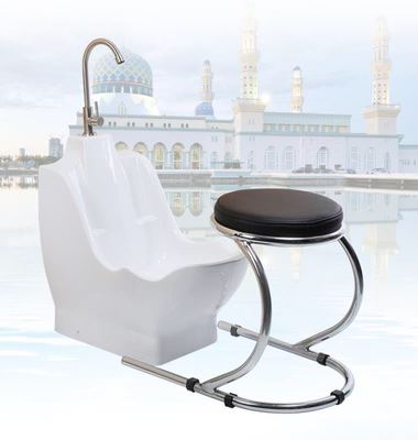 老人孕妇陶瓷洗漱盆带凳子成人家用卫生间护理用品病人懒人洗漱器|ms