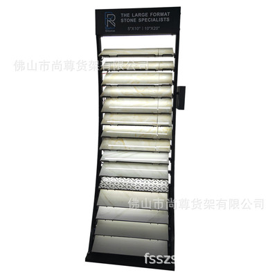 18层LED灯石英石展架 瓷砖展示架木板样品陈列架展会展架厂家直销