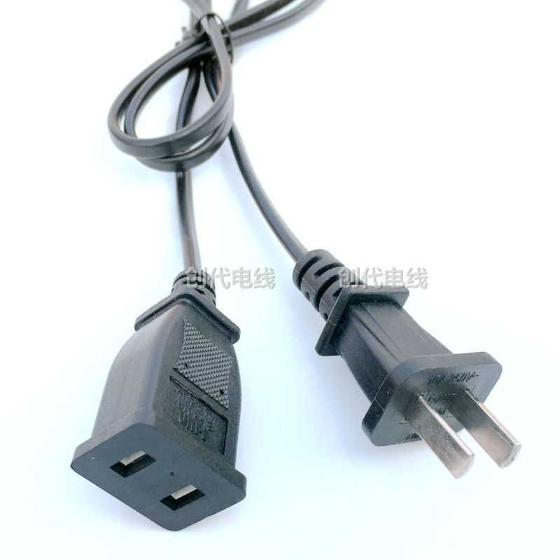 电器专用插头电源线 国标ac插头电源线 国标公母电源延长线