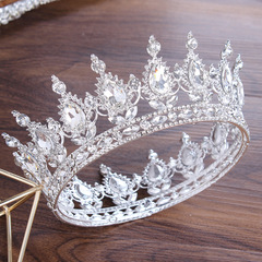 New European Court Style Bridal Headpiece - Alloy Full Circle Crystal Red Baroque Bridal Crown