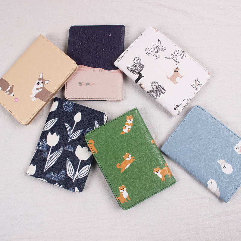 new pattern the republic of korea lovely fresh Flora and fauna travel Passport Holder have cash less than that is registered in the accounts Passport Case Document bag