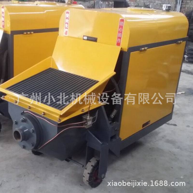 小型电动混凝土喷浆机 微型水泥建筑输送泵 出口专用细石头运输泵