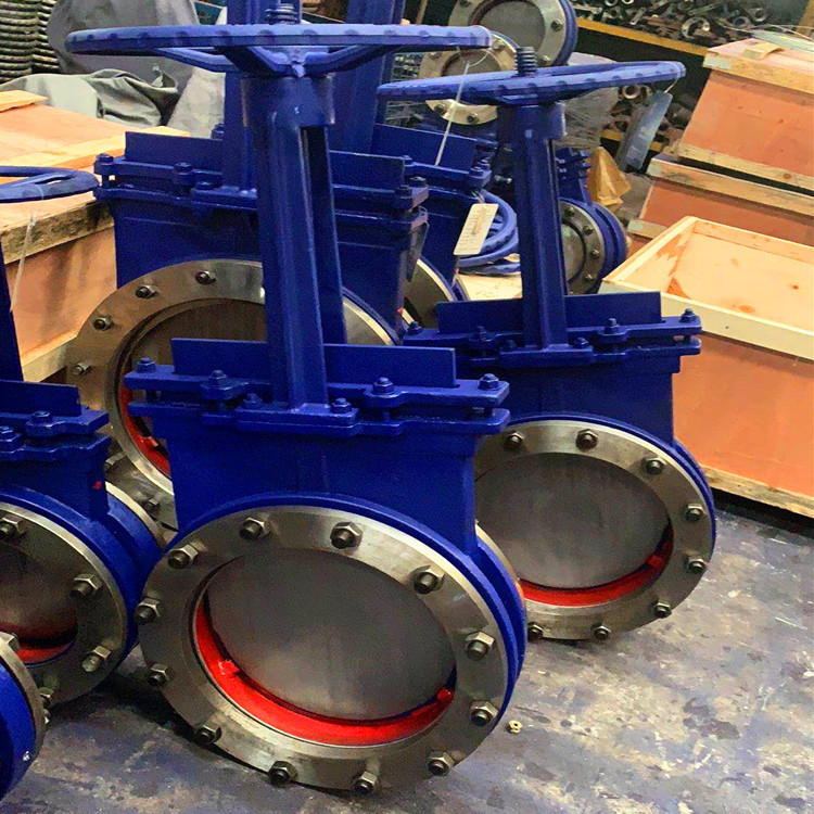 供应PZ73H-10C DN150 手动刀闸阀 手动暗杆刀闸阀 衬指耐磨刀闸阀