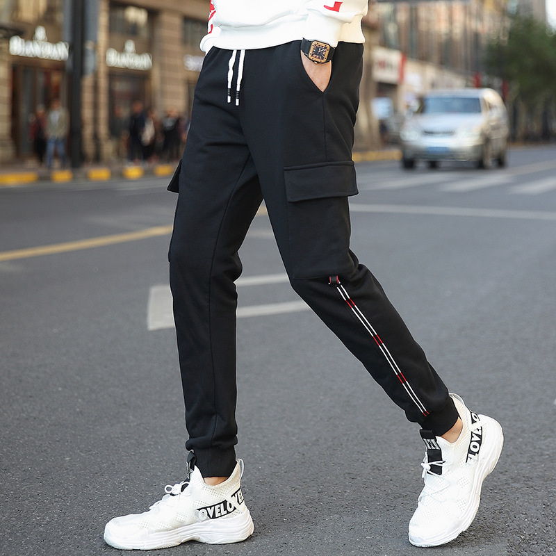 19 Spring and autumn season Casual pants Self cultivation Pencil Pants Elastic force Korean Edition Men's trousers Trend Easy trousers Haren Wild pants