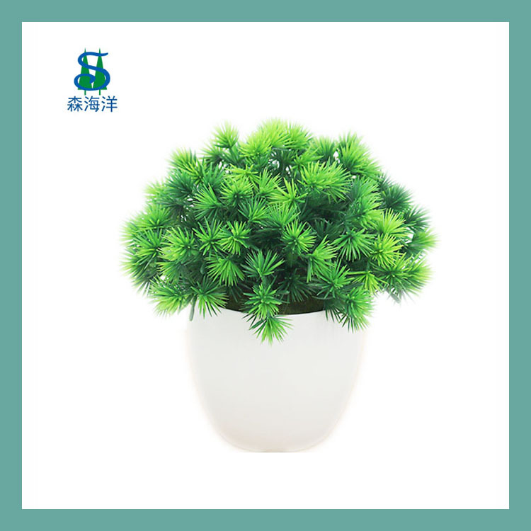 Fuente de la fábrica transfronteriza de simulación de comercio exterior planta verde planta de simulación al por mayor planta verde bonsai plástico falso maceta