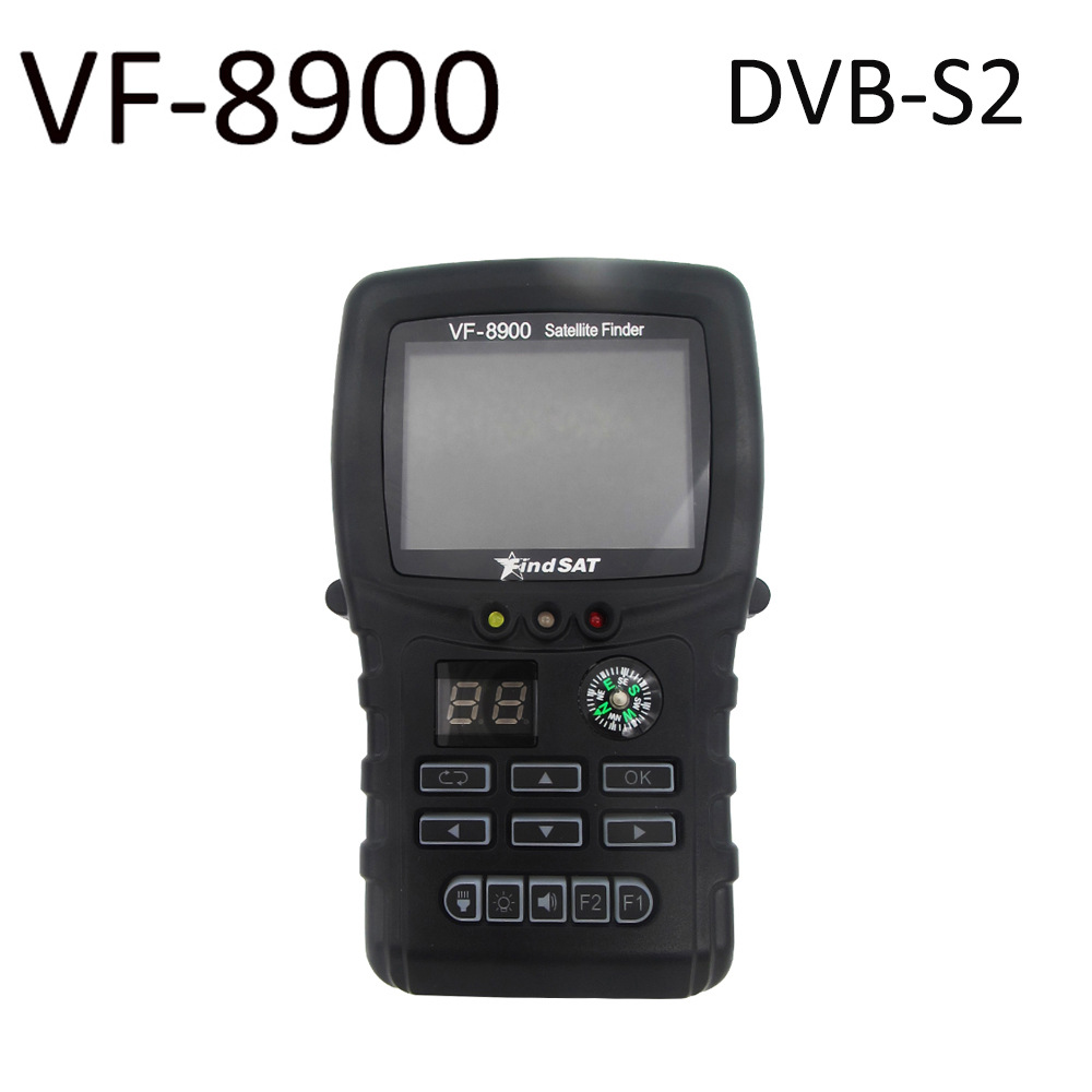 工厂直销正品高清寻星仪VF-8900D DVB-S2  调星仪带手电筒 指南针|ms