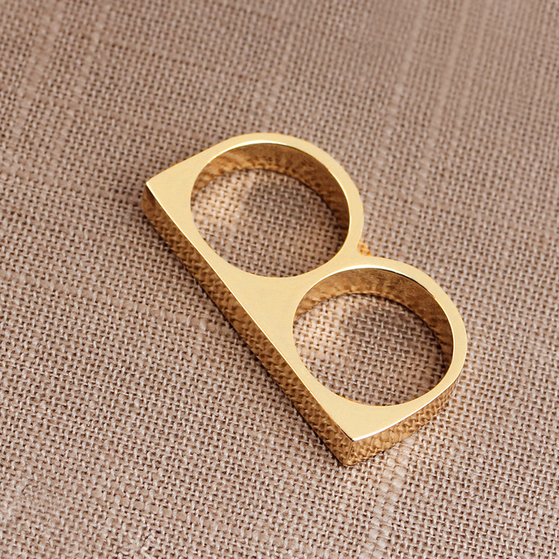 Fashion Exaggerated Punk Men's Hip-hop Ring Letter B-shaped Ring Wholesale display picture 6