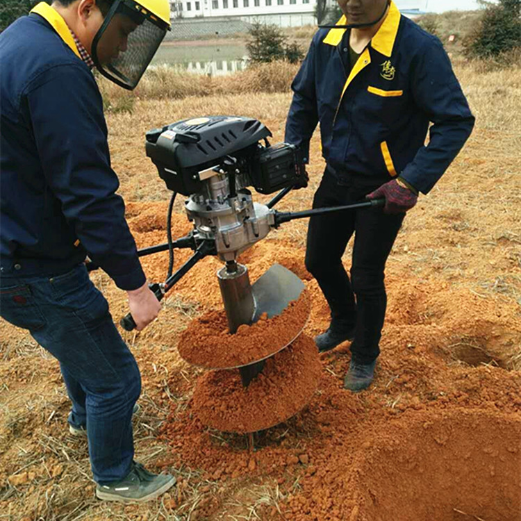 手提式汽油挖坑机 四冲程挖坑机 园林地钻机厂家