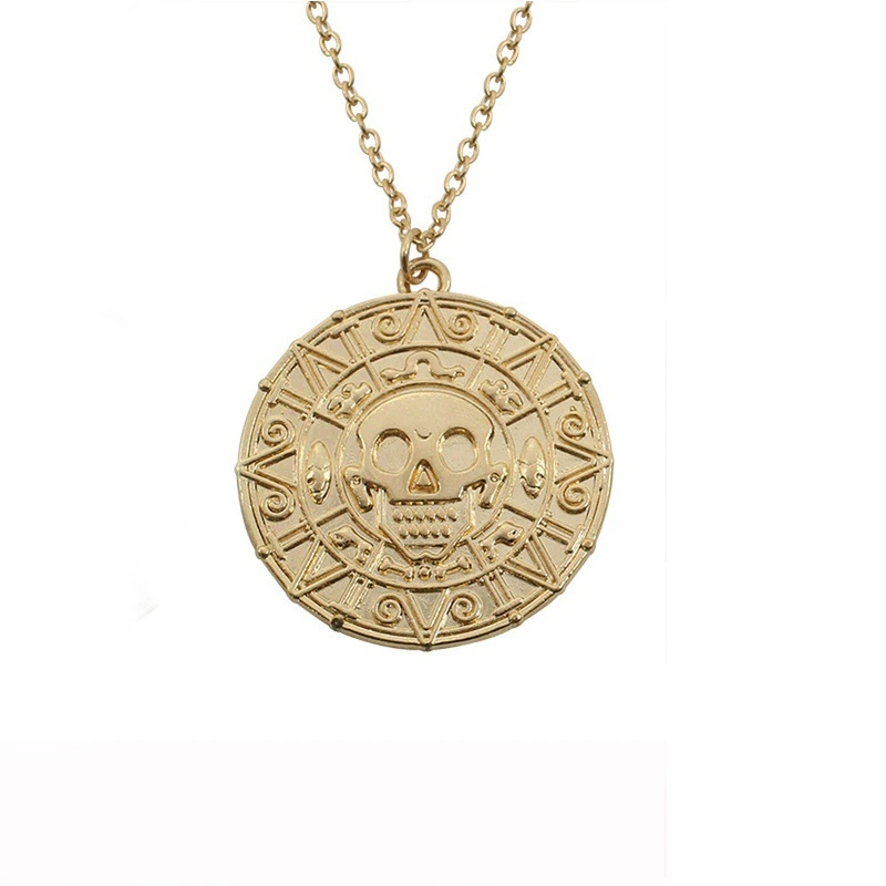 Пираты Карибского моря, монеты, ретро-ожерелье, оптом
