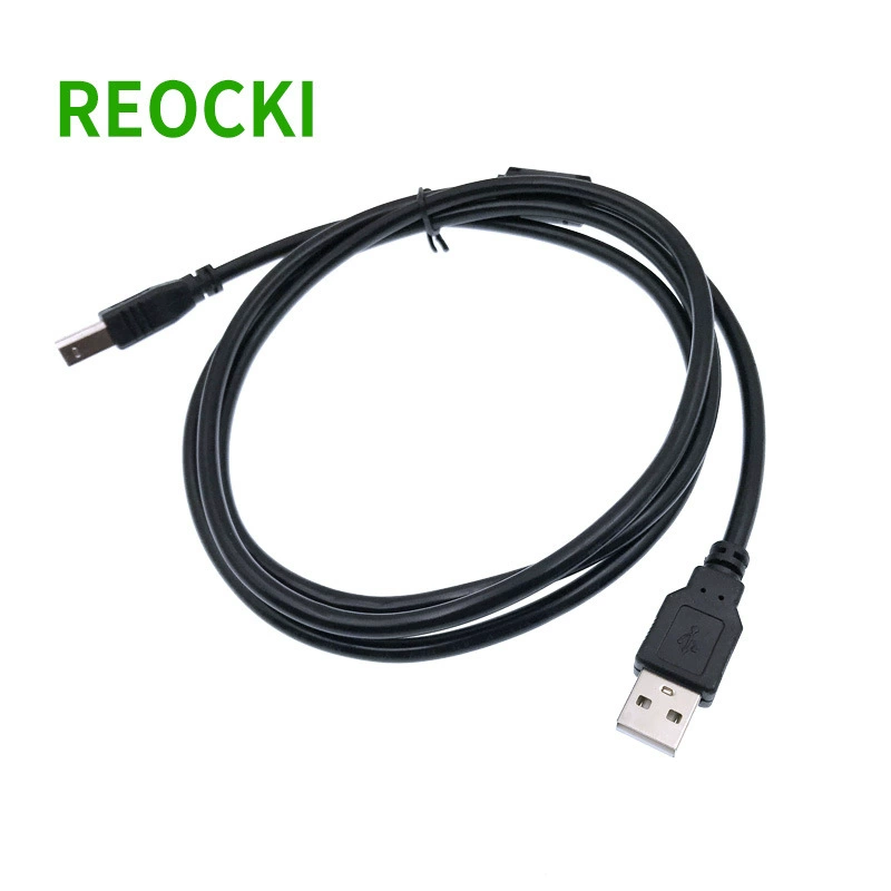 USB кабель принтера A-B Brother квадратный порт USB кабель, медь черный, 3 метра
