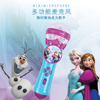 Disney children Microphone toy Carbendazim music music Cara ok PA Sing wireless microphone Snow Romance