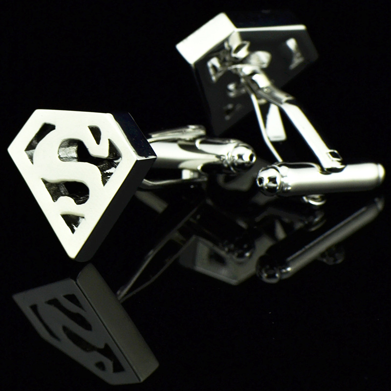 InBev Hollow technology film comic superman modelling Cufflinks French Sleeve nail Cufflinks/170250