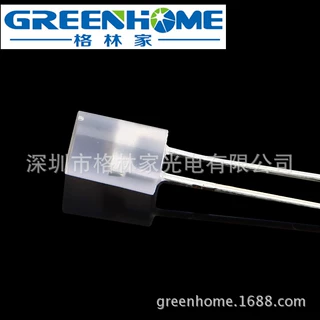F5/5mm平头无边雾状长脚高亮七彩快闪 七彩RGB快闪自闪LED灯珠