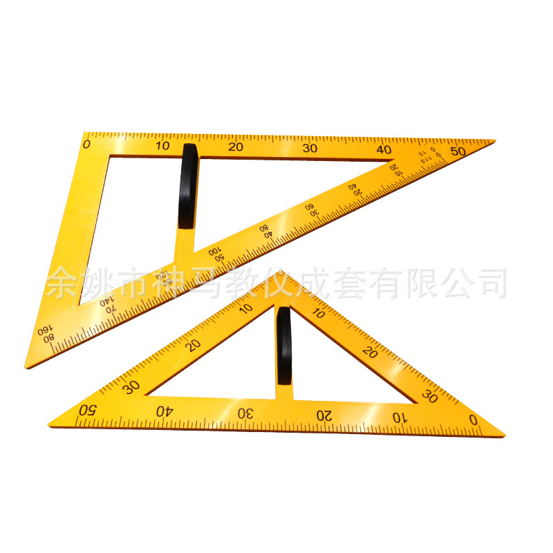 供应20001 塑料三角板 45度和60度角 厂家直销新课标计量仪器