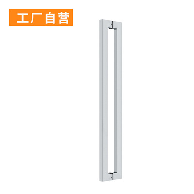 厂家订做拉手不锈钢门把手弯脚25*38*1500方管长大门扶手
