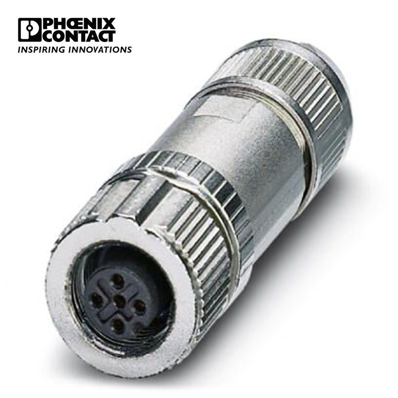 菲尼克斯 4芯屏蔽直头孔式直插式SACC-M12FS-4PL SH-1424668