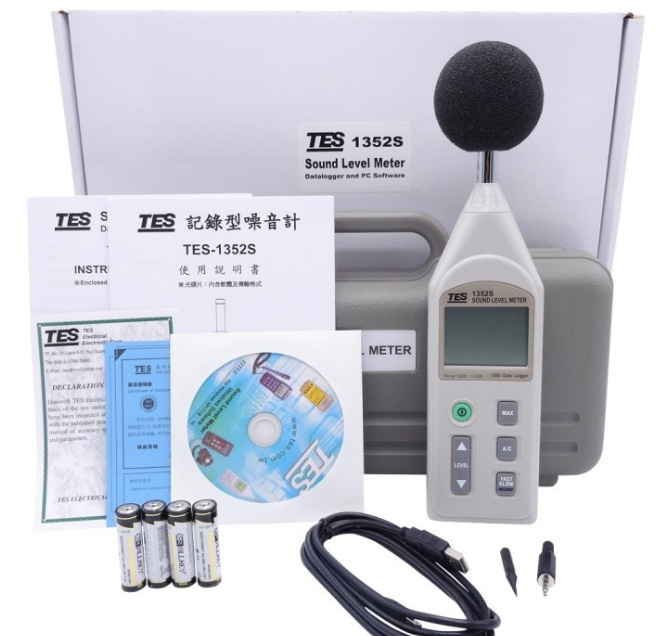 TES-1352S音量计 TES1352S可程式噪音计 ，泰仕
