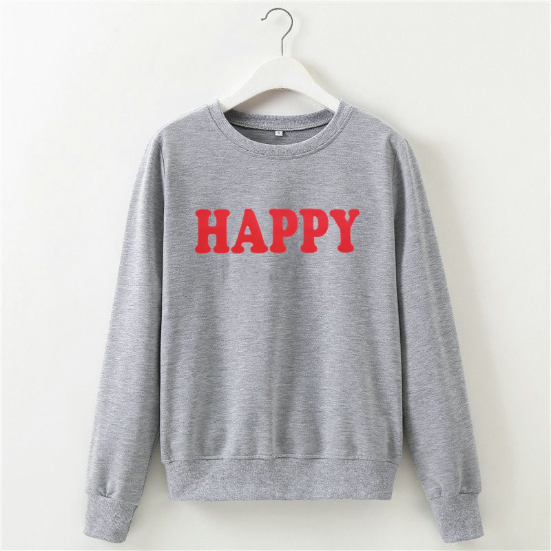 Letter Print Long-Sleeved Sweatshirt NSOSY111484