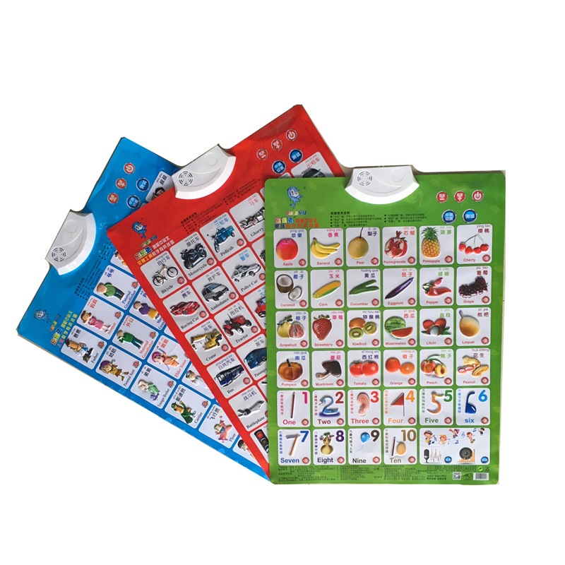 乐乐鱼有声挂图早教发声挂图 厂家直销 婴幼儿童的益智玩具