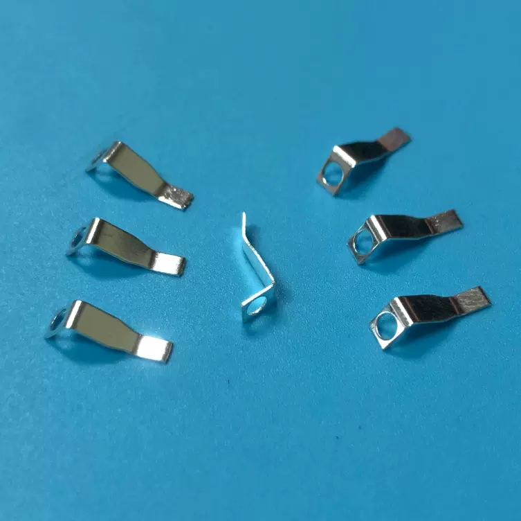 五金冲压磷铜插片导电接触片镀镍镀锡焊接端子冲压件点焊端子