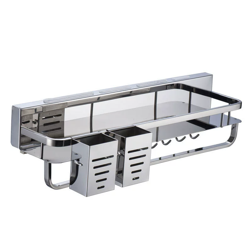 SUS304 Stainless Steel Kitchen Set the Shelf Multifunctional Seasoning Storage Shelf