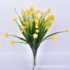 Factory direct selling plastic simulation flower pot potted bouquet yellow corn flower spring grass small rose small camellia