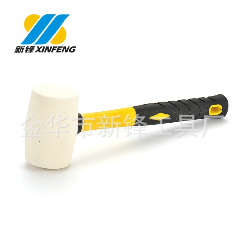 厂家供应 白色橡胶安装锤  塑料手柄 可定牌