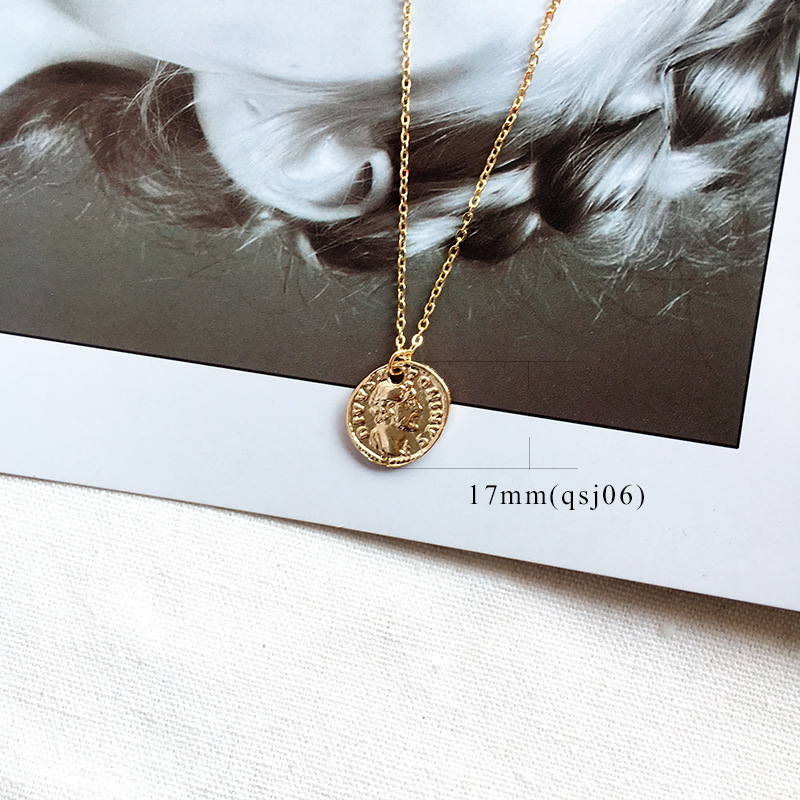 1 Piece Retro Coin Alloy Plating Womenu0027S Pendant Necklace