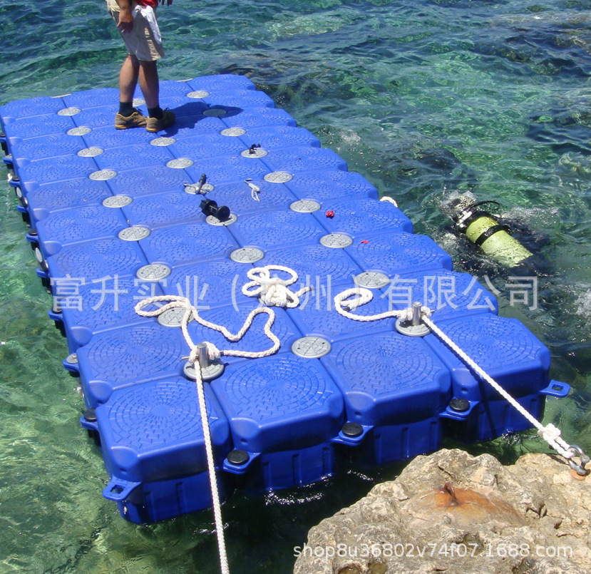 厂家直销塑料浮筒水上钓鱼平台海上摩托艇游艇泊位浮动码头浮桥-阿里巴巴