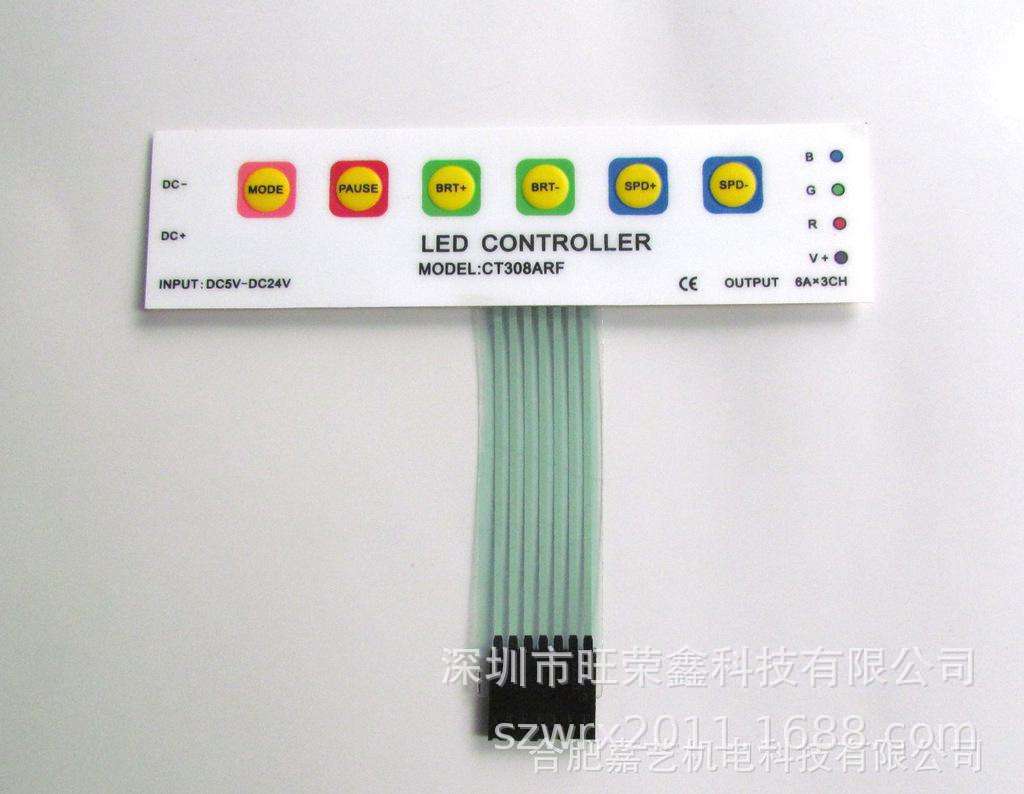 PC薄膜开关，出口按键面板，PET面膜|ru