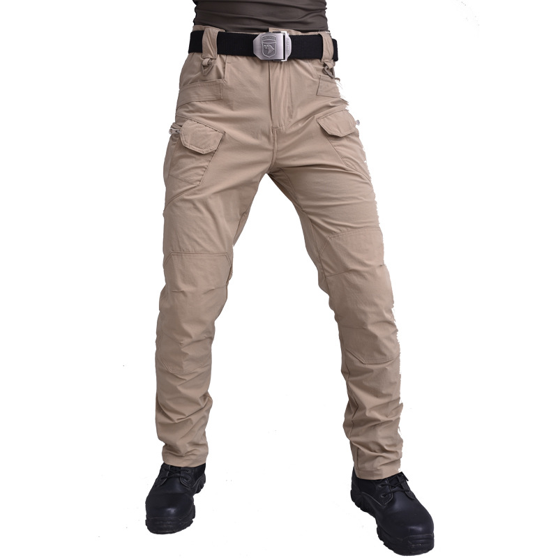 Pantalones deportivos de secado rápido de los hombres sueltos de primavera y otoño casual gordos pantalones de verano al aire libre pantalones de senderismo