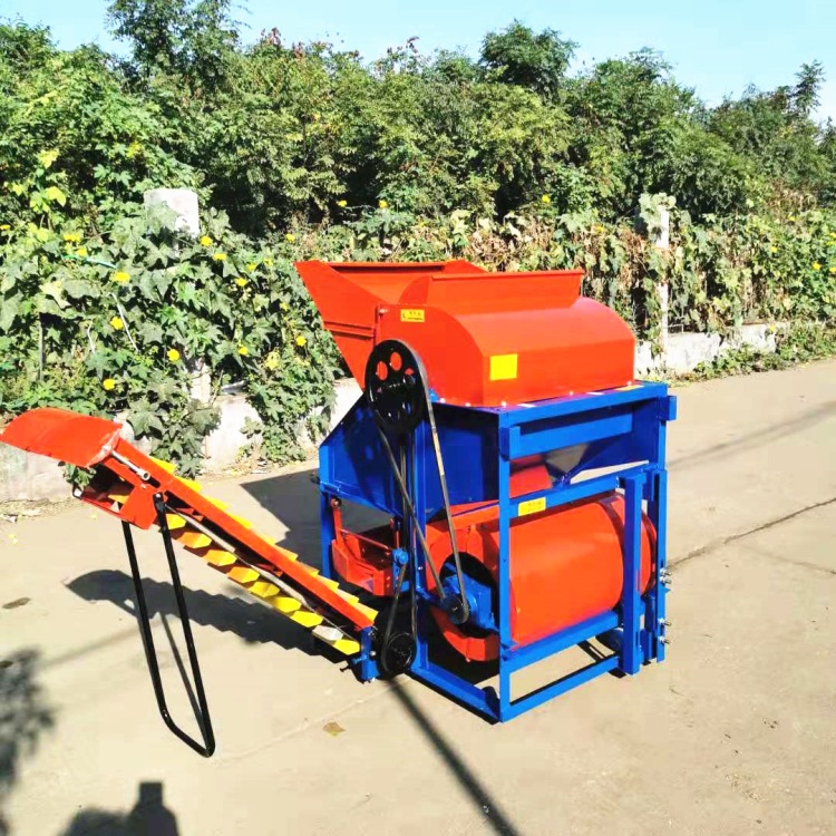 花生摘果机中小型干果湿果两用自动装袋秧果分离全喂式摘果机