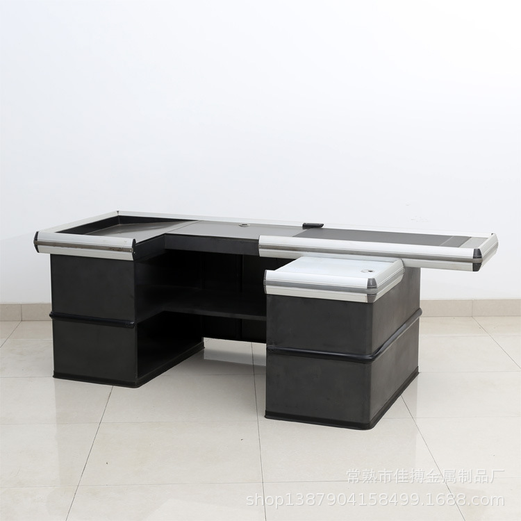 JB-04不锈钢结账台 收银台 全自动收银柜 防滑 防撞 可定制收款桌