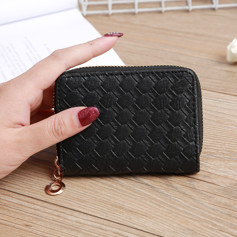 Nihaojewelry Wholesale Accessories Korean Woven Pattern Multi-position Card Bag display picture 12